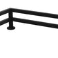 Teak Tuning Fence Style  L-Shaped Fingerboard Rail  11 - Custom Designed by Teak Tuning - enhanced Solid Steel Construction  Matte Powder Coated Finish in Black - Superior Non-Slip Foam Feet