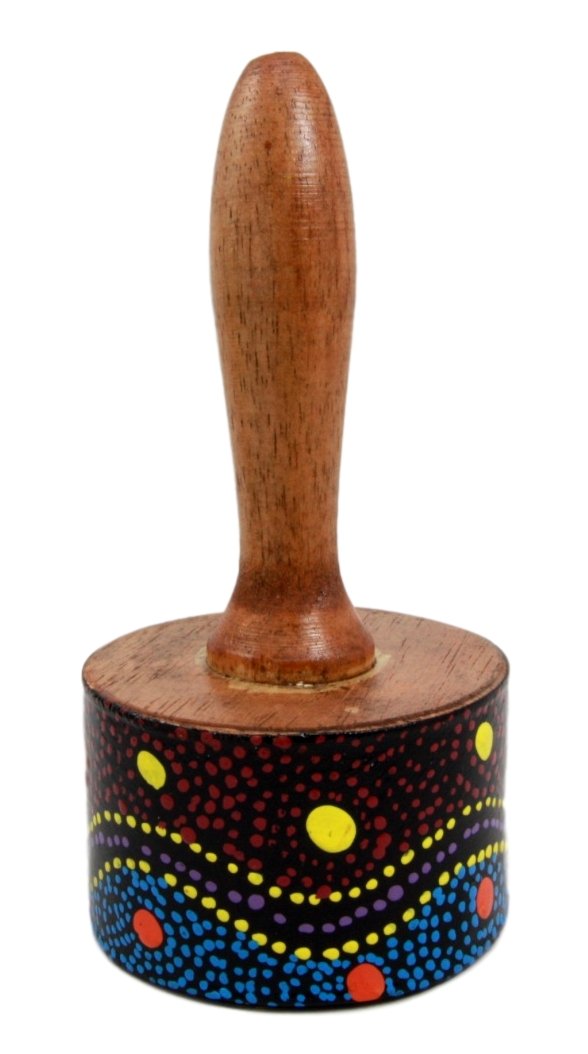 Balikraft Hand Made Wood Artisans Marakas Ombak Colorful Beach Ocean enhanced Maracas Instrument Rumba