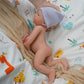 Mire & Mire Reborn Baby Dolls 12'''' Boy Micro Preemie Full Body Silicone Baby Doll Realistic Open Eyes Baby Doll (Blue), Pink