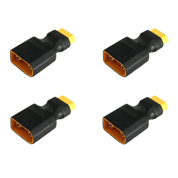 LINSYRC 4-Pack XT60 Plug Female Connector to XT90 Plug Male Connector no Wire Adapter for RC Lipo Battery ESC