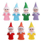 Jhbemaxs Kawaii Mini Baby Elf Dolls Sleeping Bag Tiny Plush Toys Shelf Decoration For Kids Adults (Red)