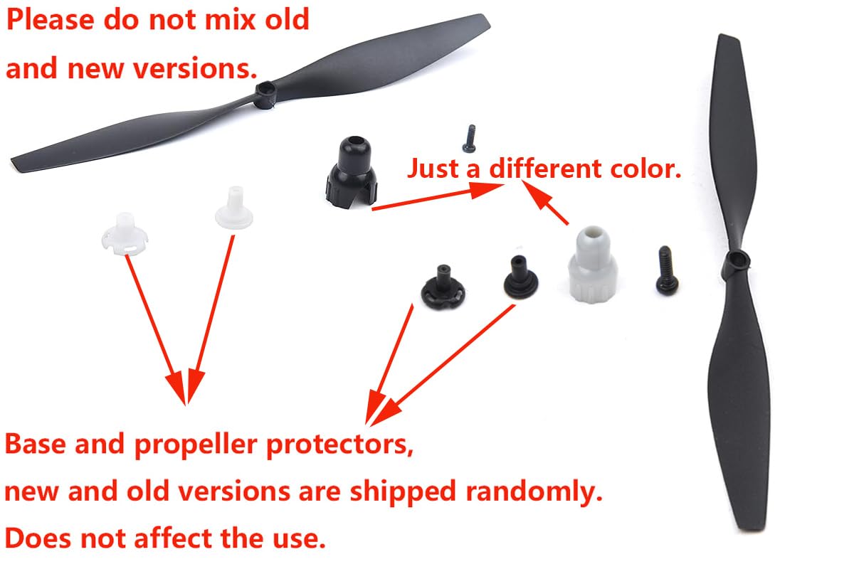 YoungRC RC Spare Propellers with Propeller Savers and Adapters RC Airplane Propeller for RC 761-8 761-9 T-28 76108R Airplane F4U