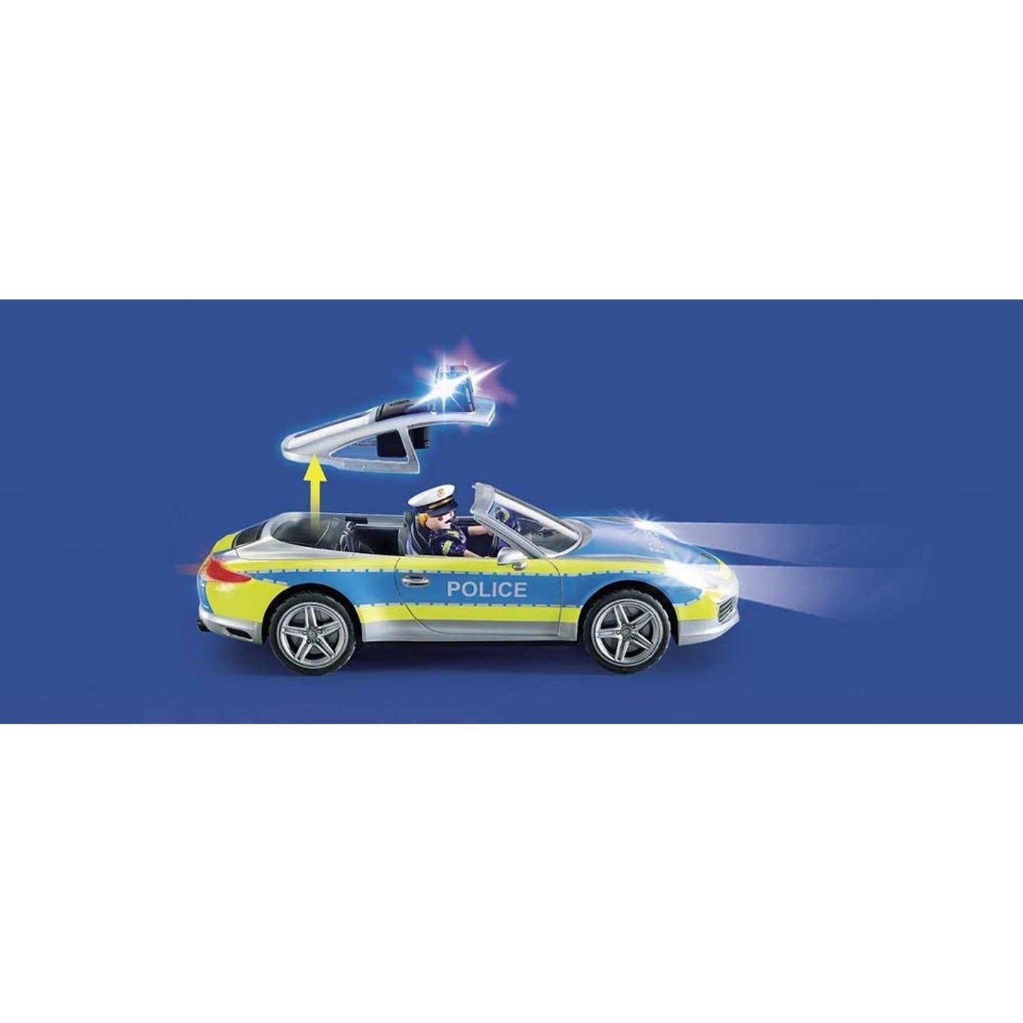Playmobil Porsche 911 Carrera 4S Police Model 70066 - Multicolor Plastic Piccolo Size