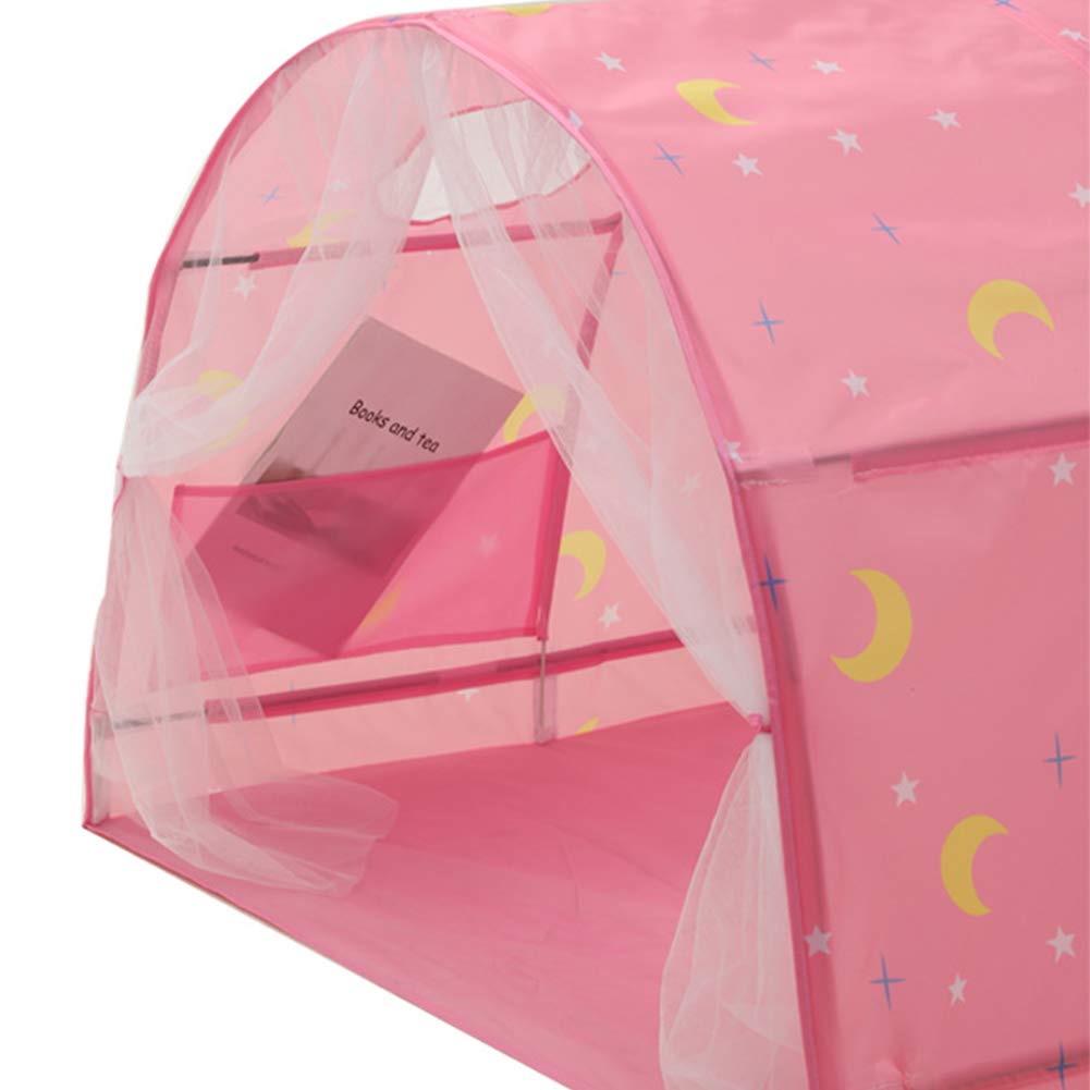 Kids Tent, Boys Girls Play Tents Bed Tents, Portable Baby Toddlers Sleeping Tent With Double Net Curtain For Bedroom Decor Indoo