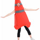 Seasons Child Construction Cone Costume Orange, Halloween Costume For 4-6 Years Kids
