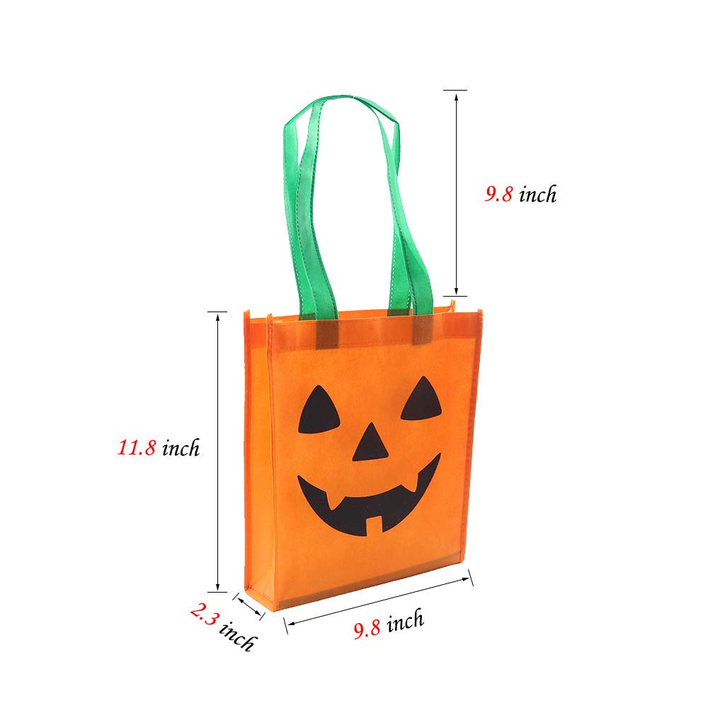 Octeen Halloween Kids Pumpkin Costume, 3 Pcs Pumpkin Cosplay Set Included Pumpkin Tote Bag(9.8 X 11.8 Inch