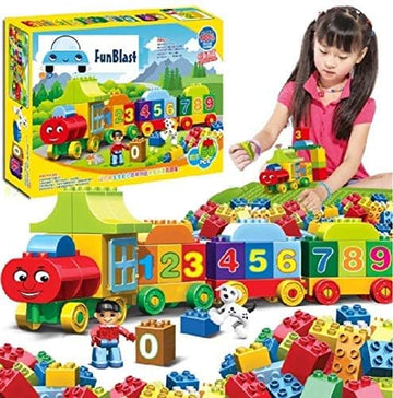 FunBlast Digital Block Train for Kids  Educational Model Vehicle Toys |123 Learning Blocks |Educational Learning Toys  Set of 