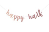 FestikoRose Gold Happy Half Banner, BabyS Half Year Old Birthday Party Decoration, 6 Months, 1/2 Birthday Sign