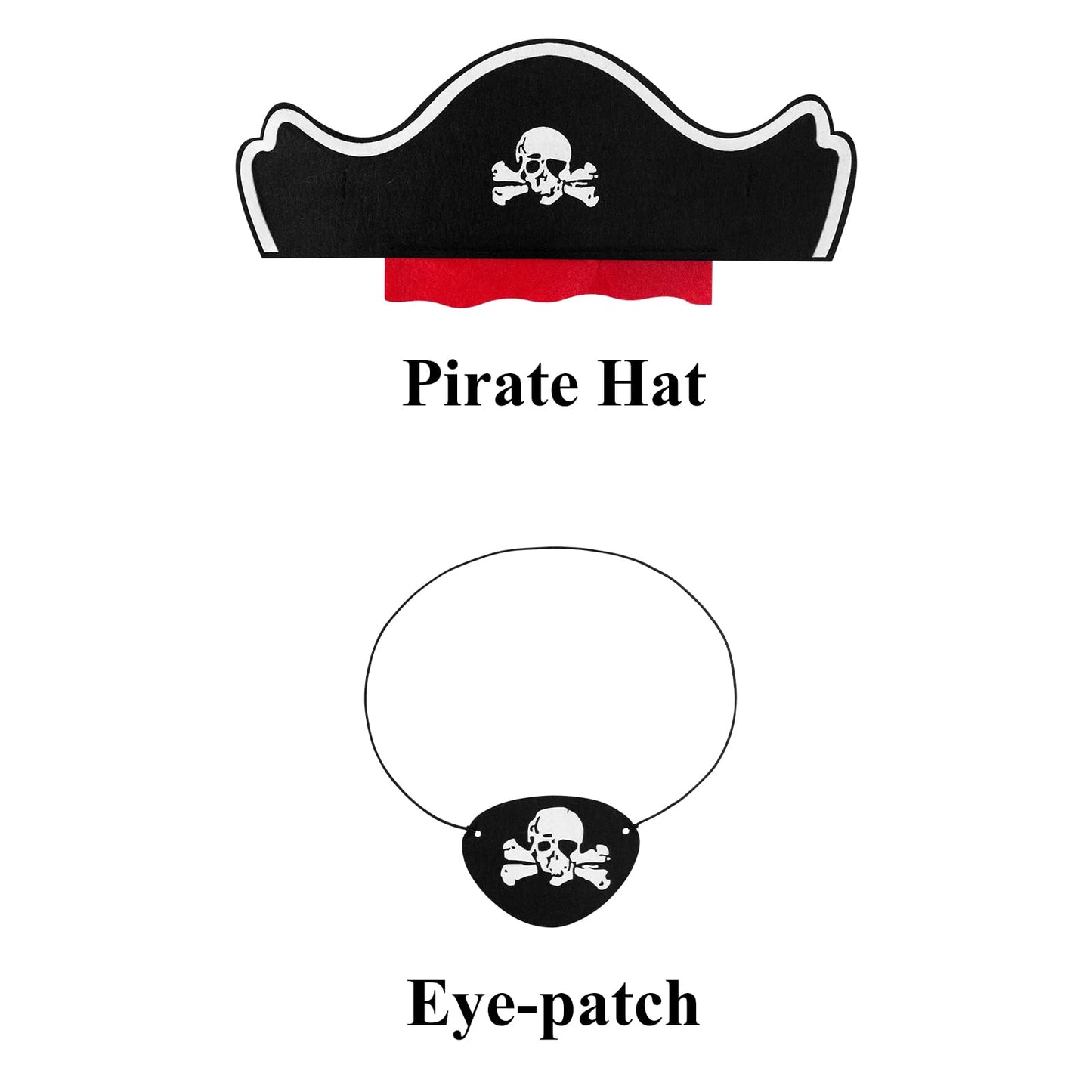 Adreit Girls Pirate Costume Buccaneer Princess Dress Up For Kids With Accessories Halloween Cosplay Party Outfit