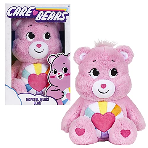 Care Bears 14' Hopeful Heart Bear Plushie - Medium Size - Pink Plush For Ages 4+ – Perfect Stuffed Animal Holiday, Birthday Gift, Super Soft And Cuddly – Gift For Girls And Boys, Collectors