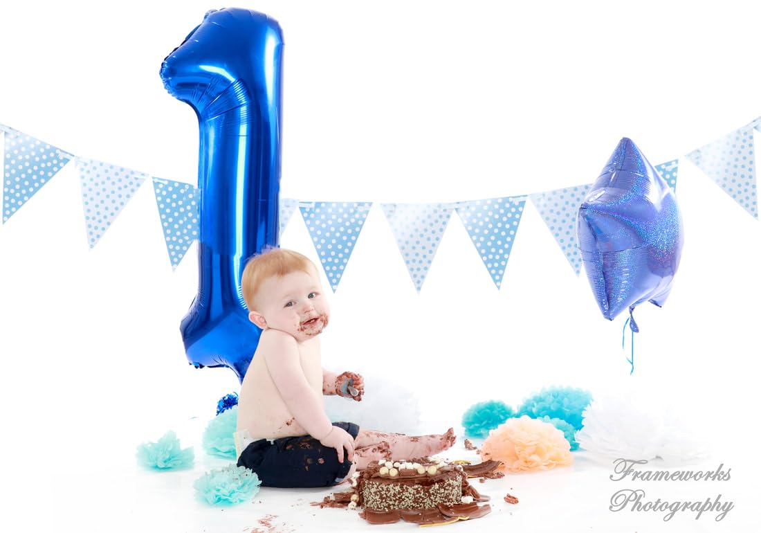 IWERP Navy Blue Number 11 Foil Mylar Balloon, 40 Inch, Birthday Decorations for 11 Year Old Girls and Boys