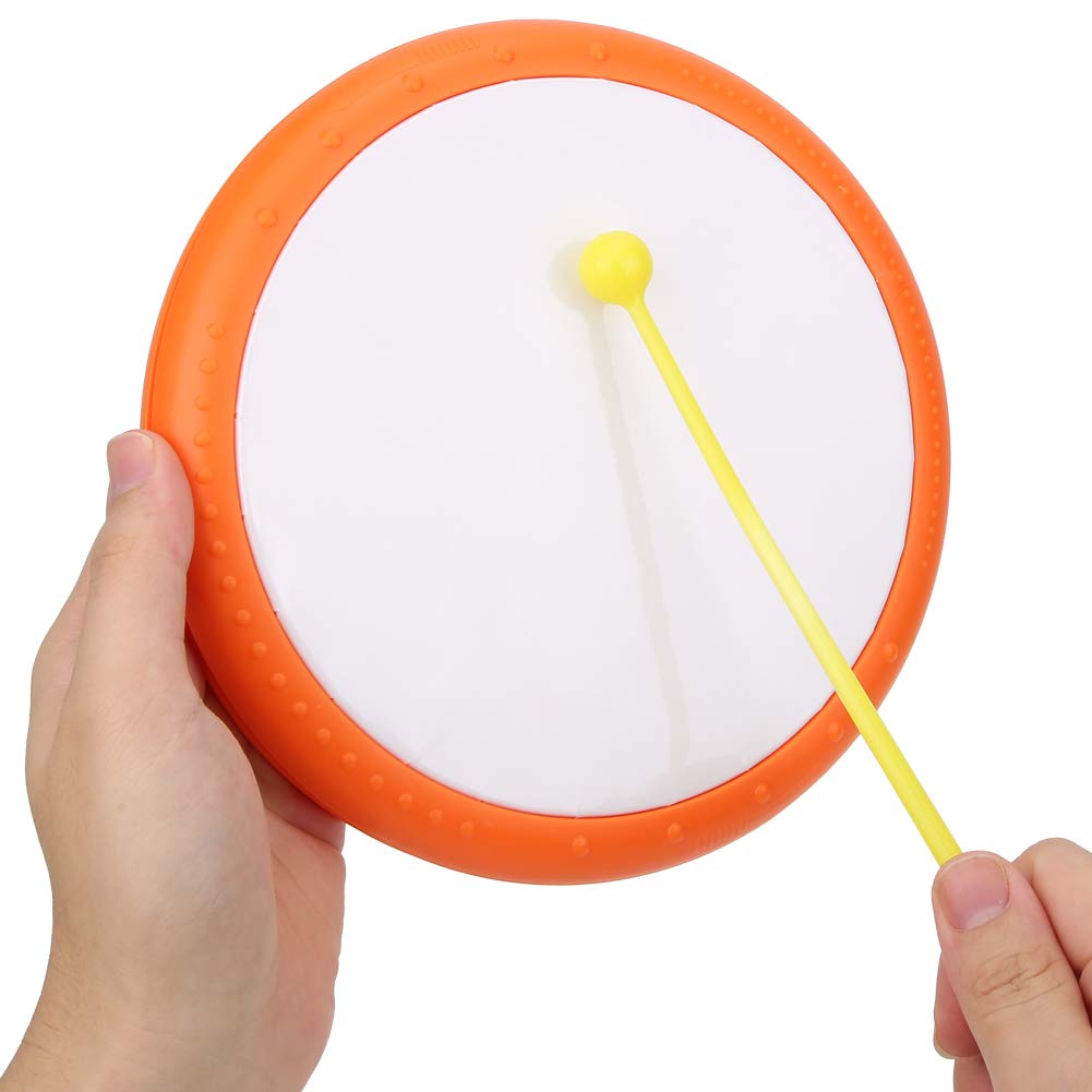 Excluzo Pure Tone Bright Sound Tambourine Drum, Tambourine With Drumstick, Practical Ability For Children Interest Development I