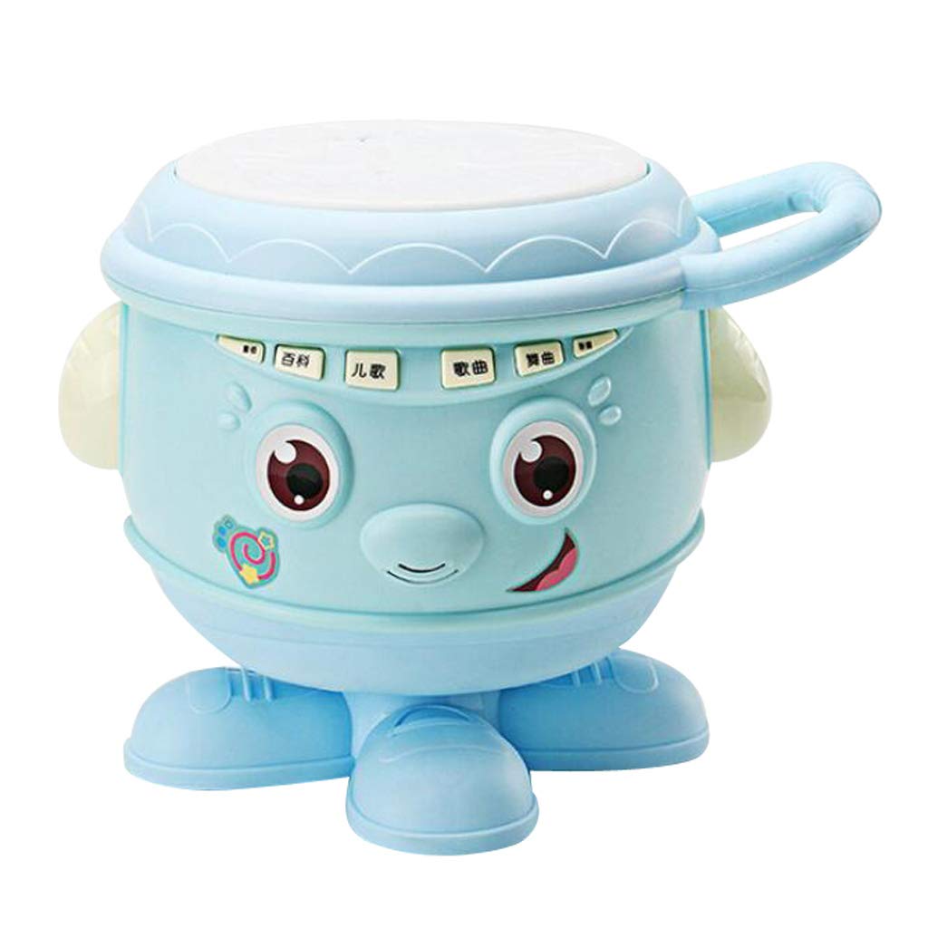 Ujeavette Clap Drum Magic Music Drum For Children Toddler Intelligence Learning Blue 3