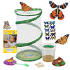 Insect Lore Butterfly Garden Gift Set | 8' Habitat With Live Cup Of Caterpillars | Stickers And Extras Included | Life Science & Stem Education Kit | Grow Painted Lady Butterflies