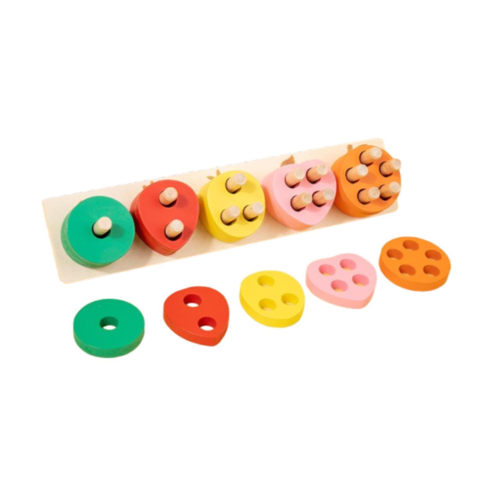 Bnf Wooden Shape Sorter Wood Sorting Stacking Toy For Baby Boys Girls 12+ Months Fruit B Baby | Toys For Baby | Developmental Ba