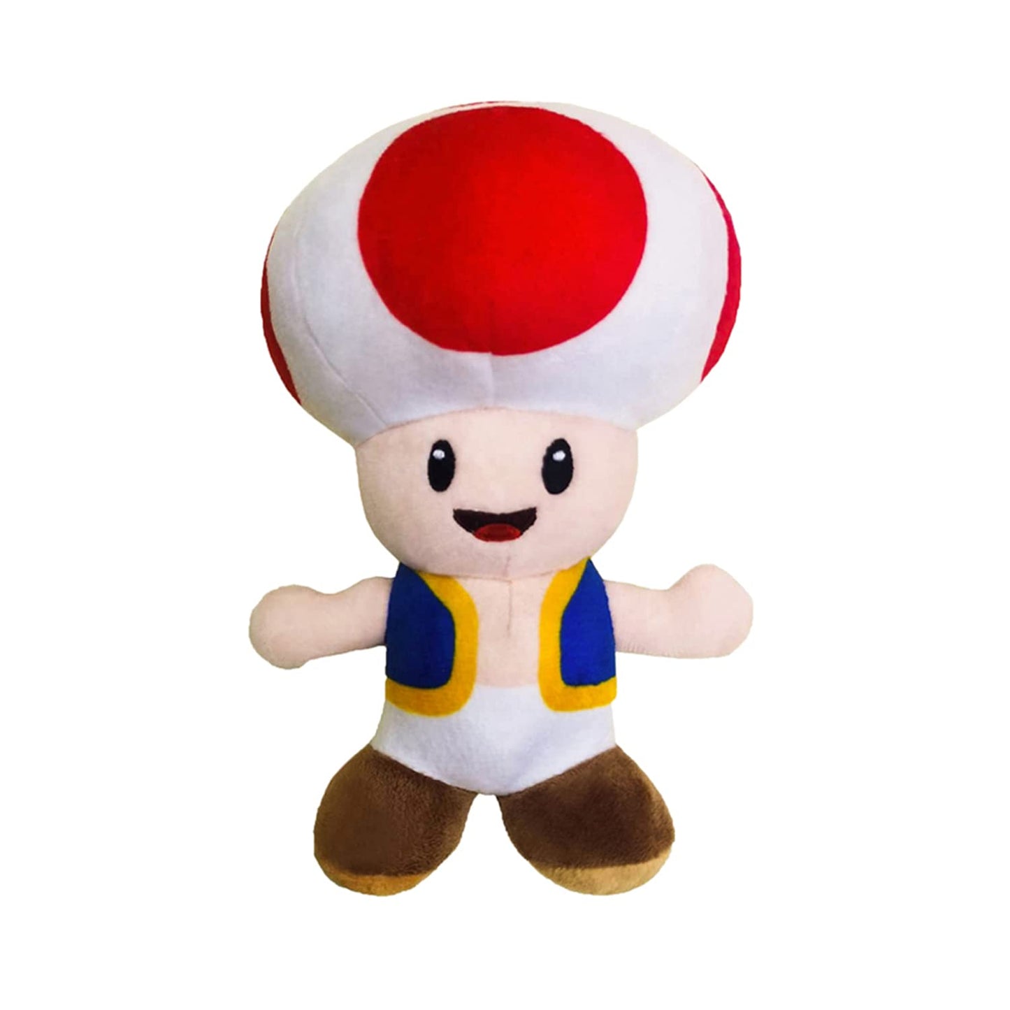 Yocosii (2 Pack) Mushroom Toad Plush, Cute Game Stuffed Toy, Christmas, Birthday Gift - 8'',Red&Blue