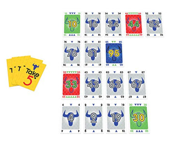 Amigo Games Take 5 & Take A Number – Two Complete Games In One – Take 5 Is The Classic 6 Nimmt! & Take A Number Is Also Known As X Nimmt! – Classic Card Games For Kids & Adults Ages 8 & Older