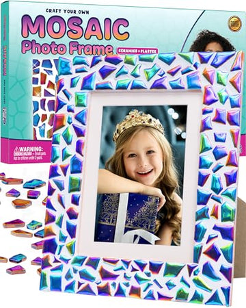 Purple Ladybug Decorate Your Own Picture Frame Craft Kit – Easter Craft For Kids Ages 8-12, Birthday Gift & Diy Mosaic Frame Craft For Girls Ages 6-8, Fun Arts & Crafts For 7-Year-Old Girls