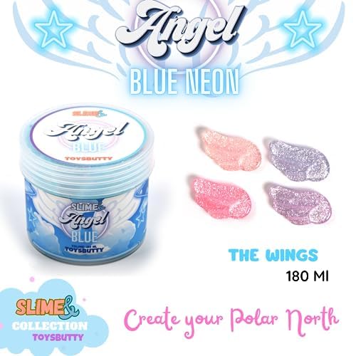Finoclay 2 Slime Pack Clear Slime & Cloud Slime Kit For Girls Boys, Create With Kids Heaven Theme, Premade Slime Making Kit, 8 S