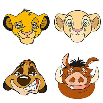 Unique Lion King Birthday Party Supply Decoration Favor Bundle Pack Includes Paper Masks And Blowouts And 1 Dinosaur Sticker Sheet