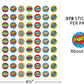 Teacher Created Resources Superhero Mini Stickers, 378 Pieces