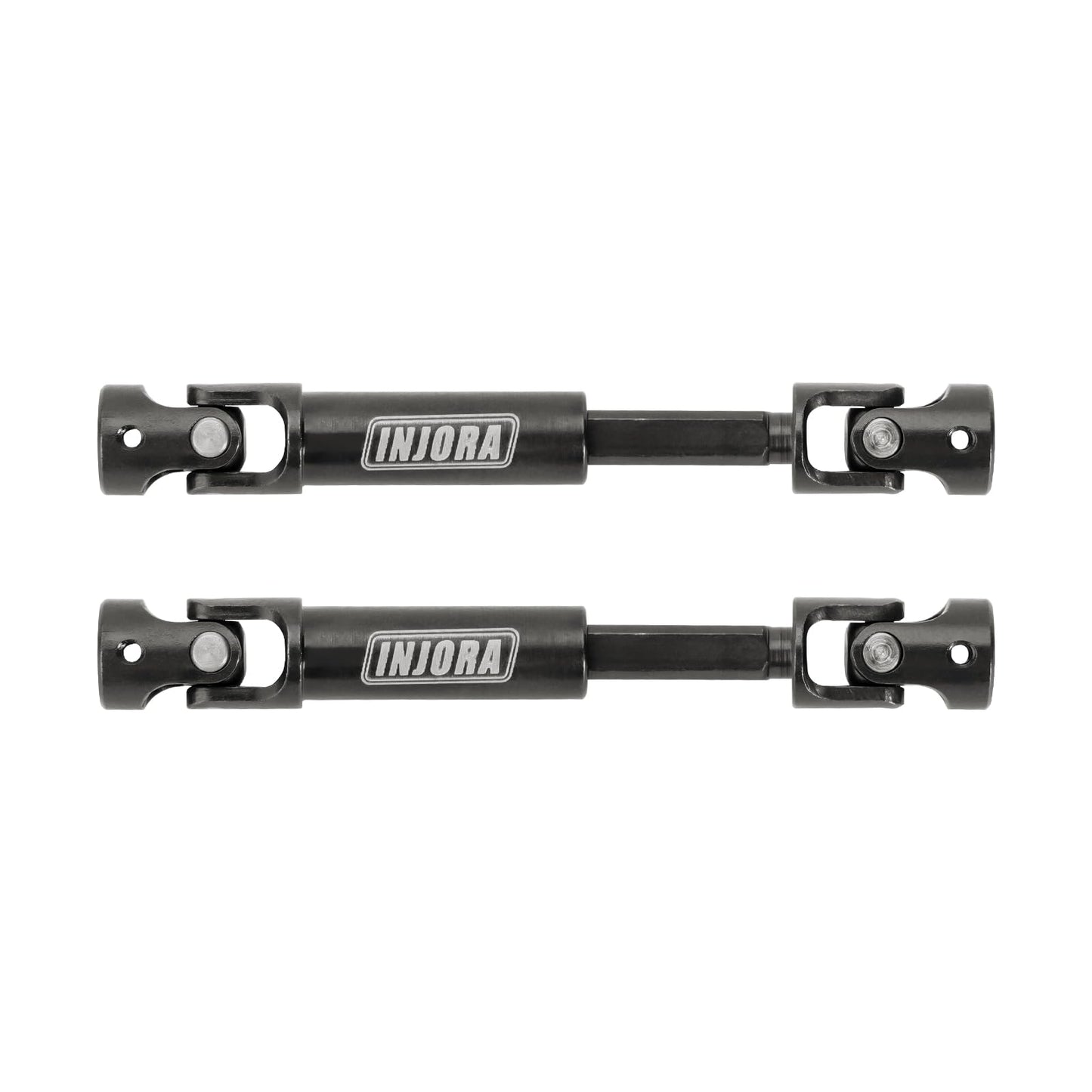 INJORA Drive Shaft with D-Shaped Holes - Hardened Steel Driveshafts for 1/24 RC Crawler FMS FCX24 Upgrades