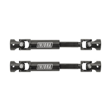 INJORA Drive Shaft with D-Shaped Holes - Hardened Steel Driveshafts for 1/24 RC Crawler FMS FCX24 Upgrades