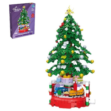 Yujhitp Christmas Tree Building Set, Christmas Tree Building Bricks Set For 6+ Year Old Kids, Xmas Tree Gift Toy For Boys & Girl