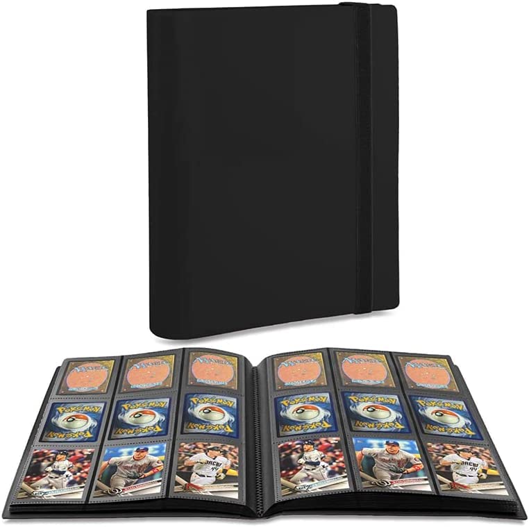 CTPOKO 9-Pocket Trading Card Binder - 360 Card Capacity, Black, Polypropylene Album for TCG, MTG, Yugioh, Sports Cards - 20 Pages