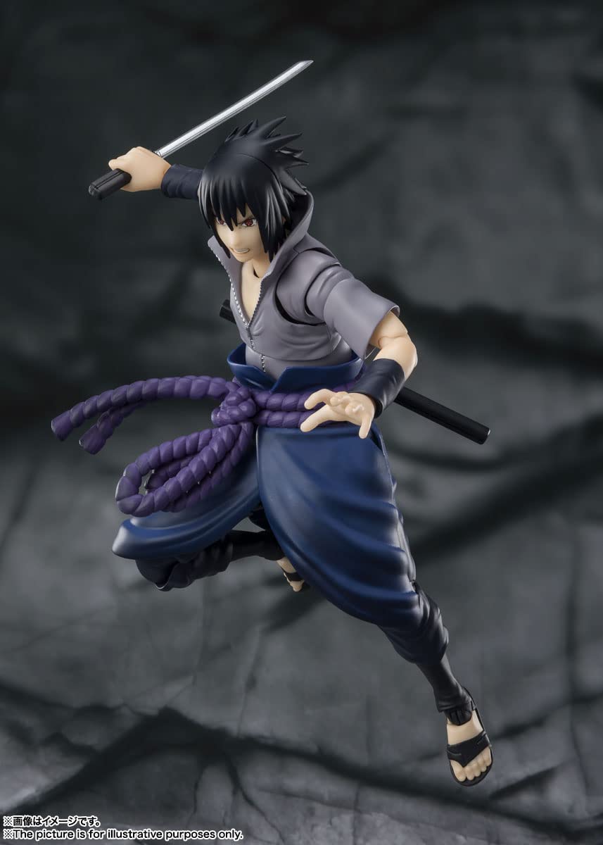 TAMASHII NATIONS - Naruto Shippuden - Sasuke Uchiha -He Who Bears All Hatred  Bandai Spirits S.H.Figuarts Action Figure