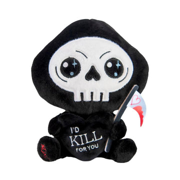 Punchkins Grim Reaper Plushie - I'd Kill for You Sassy Valentine's Day Plush  Gift for Couple (Girlfriend  Boyfriend  Wife  Husband)  Plush Toy for Gifting