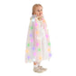 Hsctek Light Up Princess Cape, Rainbow Princess Dress Up Tulle Cape, Coloful Princess Outfit Costume Accessories Kids Toddlers Girls