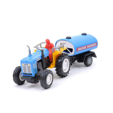 Centy Toys Pull Back Tractor With Tanker (Plastic,Assorted Color)