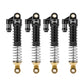 INJORA Brass & Aluminium 59mm Shocks- Long Threaded Shock Absorber Oil Damper for TRX4M TRX4MT 1/18 RC Crawler Upgrade