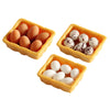 Zerodeko 1 12 Scale Dollhouse Eggs  3 Set of Dollhouse Miniature Mini Egg Models with Tray House Kitchen Accessories Miniature Food Toy