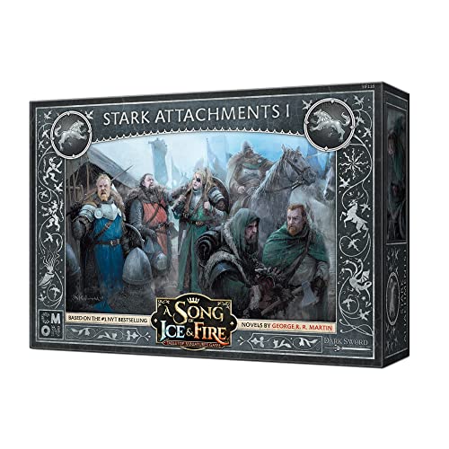 Cmon A Song Of Ice And Fire Tabletop Miniatures Game Stark Unit Attachments Box I - Enhance Your Stark Units! Strategy Game For