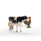 Schleich Farm World - Starter Set, Includes 4 X Collectible Toy Farm Animals, Cow, Sheep, Donkey Foal And Rooster Farm Animal To