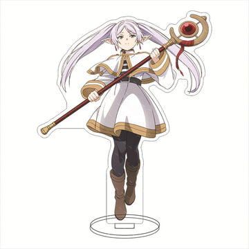 QAHEART Frieren Acrylic Standing Figure, 16cm Anime Acrylic Figure Model Plate Double-Sided Clear Desk Stand Miniature Stand Hum