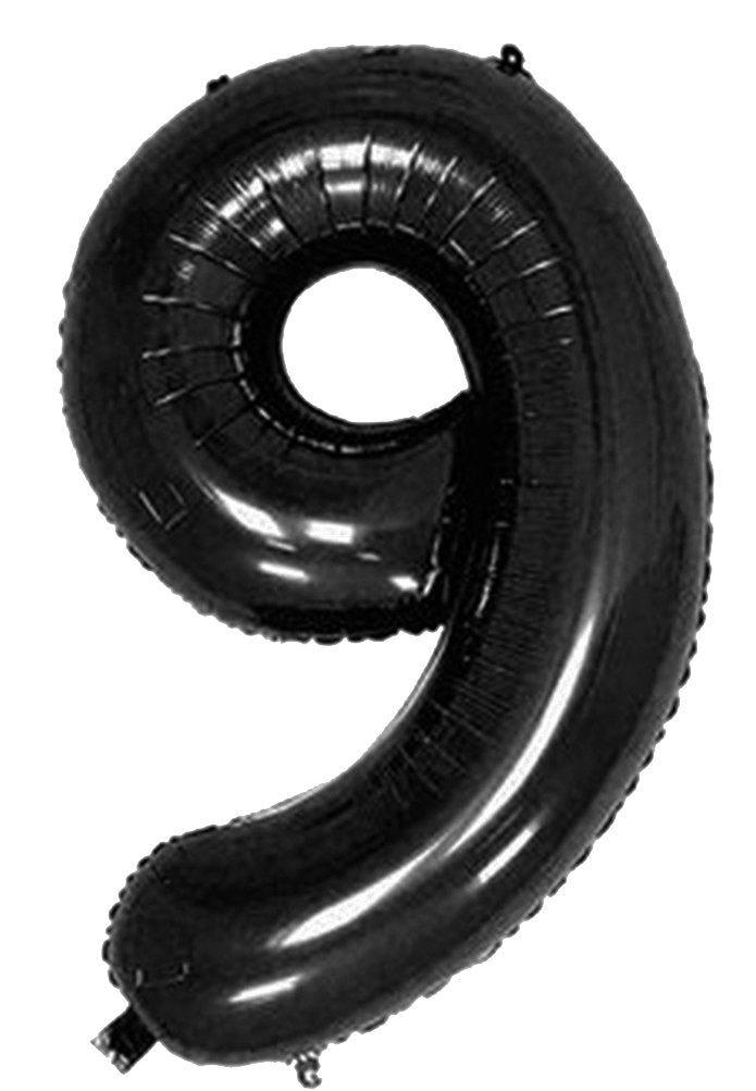 Tellpet Black Number 9 Balloon, 40 Inch