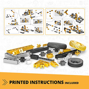 Engino Creative Builder- Wheeled Loader- 3-In-1, Educational Toys For Kids 6+, Engineering Kit For Young Inventors, Stem Projects, Gifts For Boys & Girls
