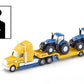 Siku 1805, Lorry with New Holland Tractors, 1:87, Metal/Plastic, Yellow/Blue, Multifunctional