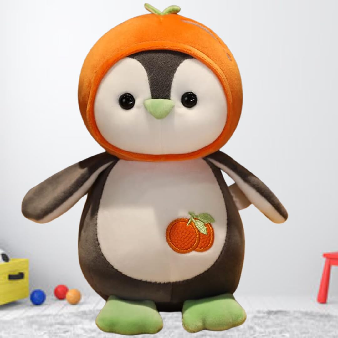 Storio Toy Plushie Soft Toys For Kids | Plush Soft Toys For Baby Boys And Girls Kids - Penguine With Cap