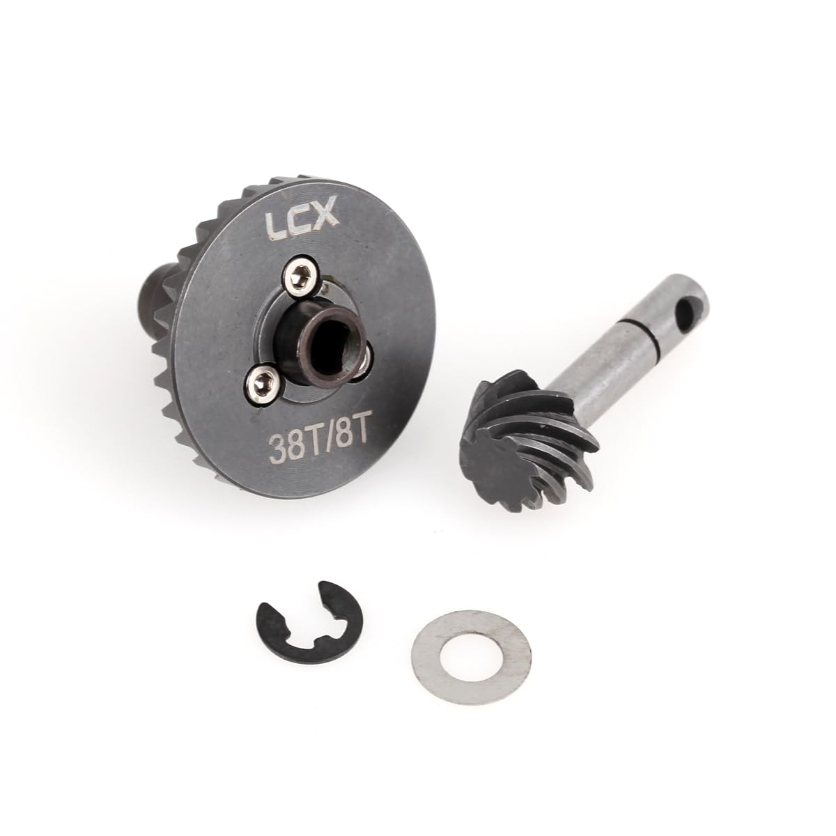 LCX Racing 1/10th RC Crawler Car Heavy Duty AR44 Bevel Gear Set 30T/8T for Axial SCX10 II 90046 90047 SCX10 III Capra UTB, Upgra