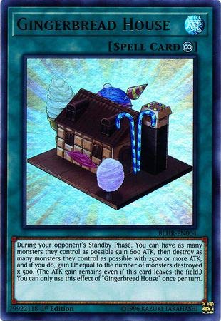 Yu-Gi-Oh! - Gingerbread House - Blhr-En004 - Ultra Rare - 1St Edition - Battles Of Legend: Hero 'S Revenge