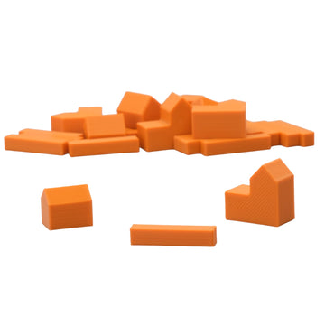 BKPrint3D Replacement Pieces for Catan Board Game | Settlers Pieces | 82 Colors | Base Set | (07_Burnt_Orange)