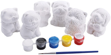 Colorbok Ypi50048 Plaster Figurines, Cats & Dogs