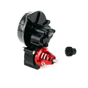LCX Racing 1/10th RC Crawler Car CNC Machined Aluminum Transmission Complete Gearbox for Axial Wraith RR10 SMT10 AX10,Upgrades P