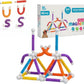 Rad Cartel 42Piece Magnetic Building Blocks Set For Kids, Colorful Magnetic Sticks & Balls Stem Construction Toy, Educational B