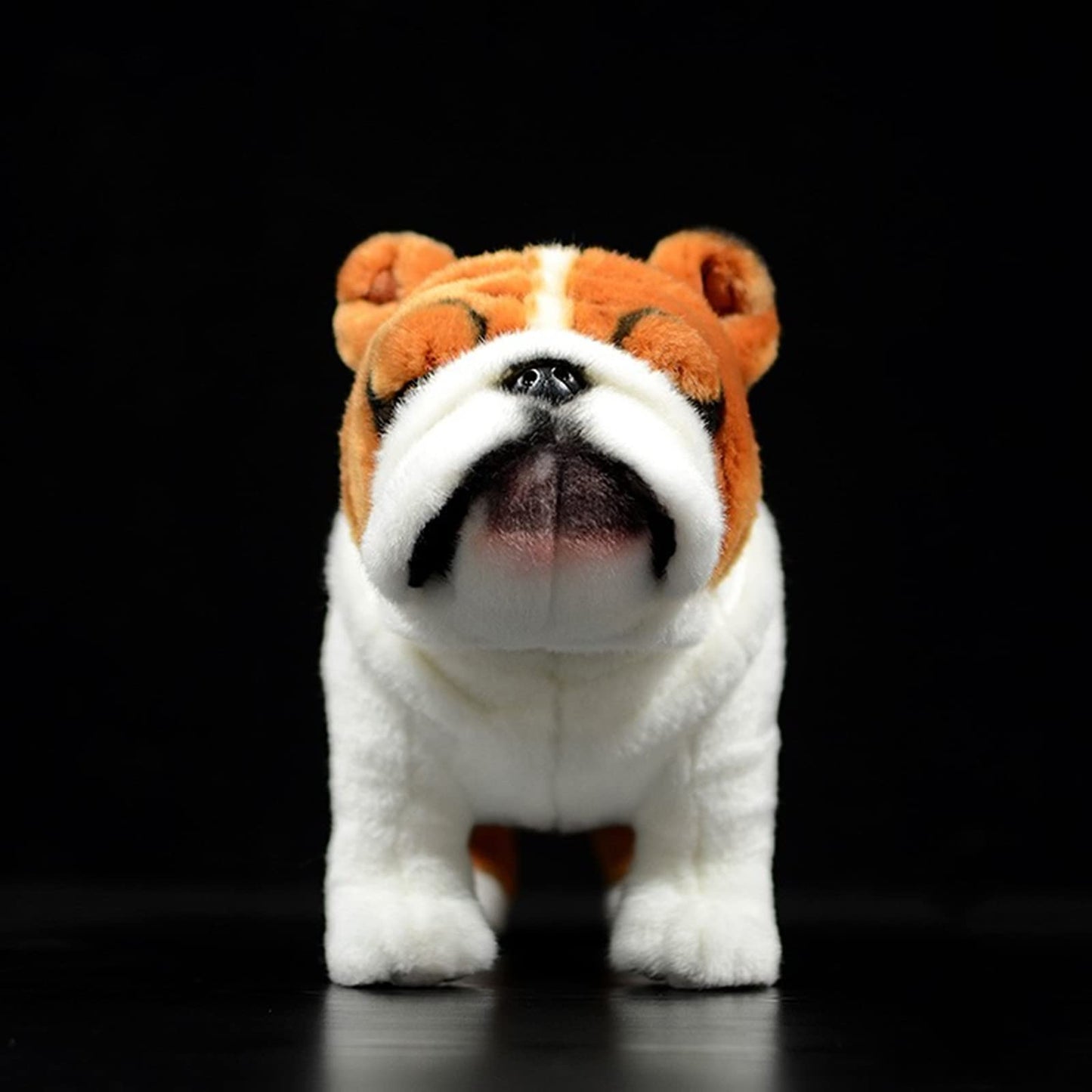 Zhongxin Made Simulation Bulldog Plush Toy - Realistic 12' Standing English Bulldog Pet Dog Stuffed Animal Cute Dog Puppy Plushie Toy, Unique Plush Gift Collection For Kids