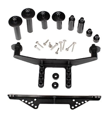 Traxxas 1914R Front & Rear Body Mounts with Body Posts, Extensions & Hardware,Black